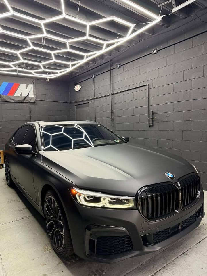 BMW 7 Series M Sport — Matte Black 7 Series — Full Tint · ANIS TUNING