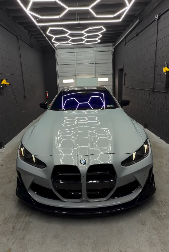 BMW M4 — Ceramic Tint & Windshield Strip · ANIS TUNING
